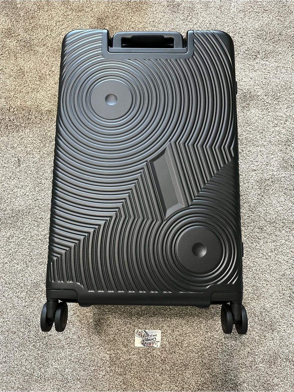New Nike Air Force 1 29” Large Hardshell Checked Luggage Suitcase Black $360 - Picture 2 of 15